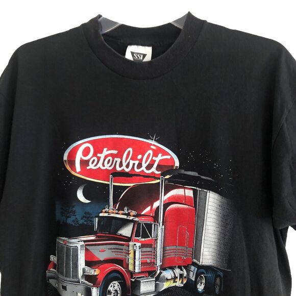 Peterbilt Tonkin Trucker T-Shirt Mens Sz L VTG 1988 Class Act USA Single Stitch - Picture 4 of 12